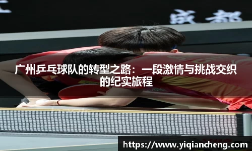广州乒乓球队的转型之路：一段激情与挑战交织的纪实旅程